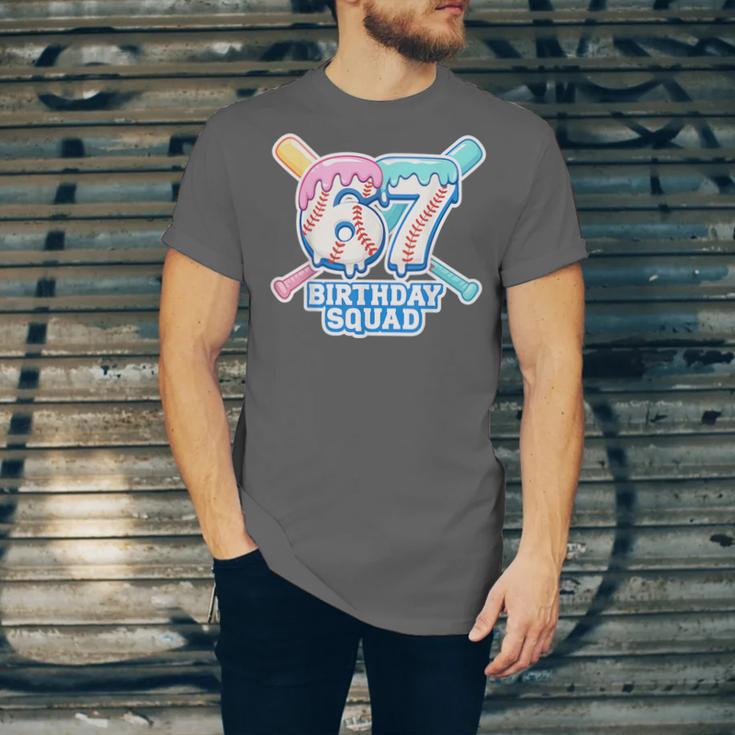67th Birthday Squad Baseball Ice Cream Drip Birthday Squad Unisex Jersey T-Shirt 67th Birthday Squad Baseball Ice Cream Drip Birthday Squad Unisex Jersey T-Shirt