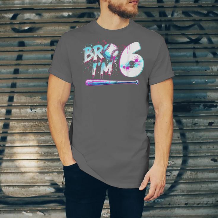 6th Birthday Boy Bro I'm 6 Year Old Baseball Ice Cream Drip Unisex Jersey T-Shirt 6th Birthday Boy Bro I'm 6 Year Old Baseball Ice Cream Drip Unisex Jersey T-Shirt