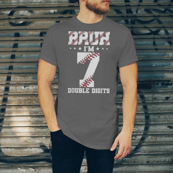 7th Birthday Baseball Bruh I'm 7 Double Digits 7 Years Old Unisex Jersey T-Shirt 7th Birthday Baseball Bruh I'm 7 Double Digits 7 Years Old Unisex Jersey T-Shirt