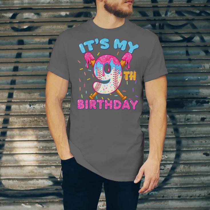 9th Birthday Baseball 9 Year Old Ice Cream Drip Boy Baseball Unisex Jersey T-Shirt 9th Birthday Baseball 9 Year Old Ice Cream Drip Boy Baseball Unisex Jersey T-Shirt