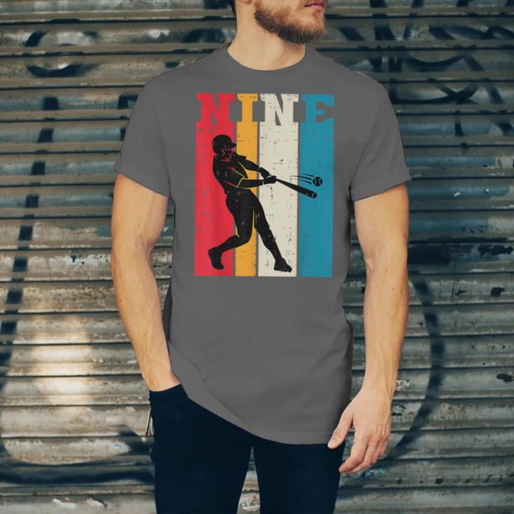 9th Birthday Nine Baseball Batter 9 Year Old Bday Boys Kids Unisex Jersey T-Shirt