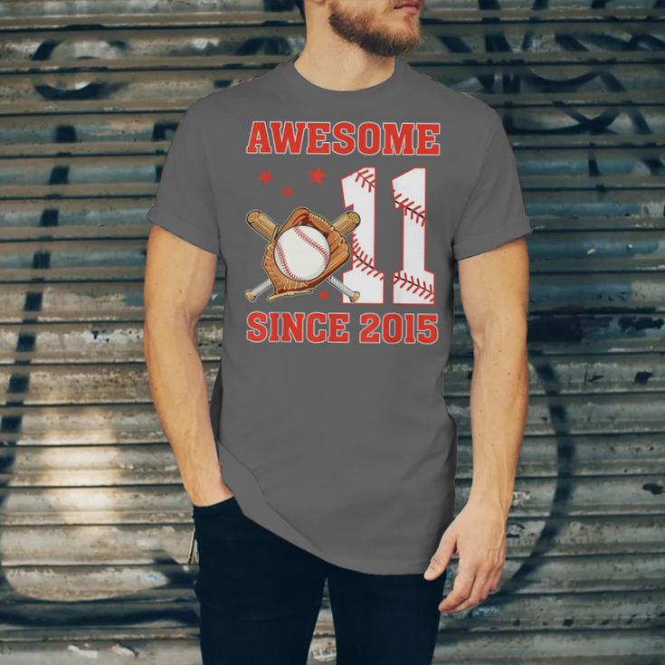 Awesome Since 2015 11 Year Old Boys Bday Baseball Theme Unisex Jersey T-Shirt Awesome Since 2015 11 Year Old Boys Bday Baseball Theme Unisex Jersey T-Shirt