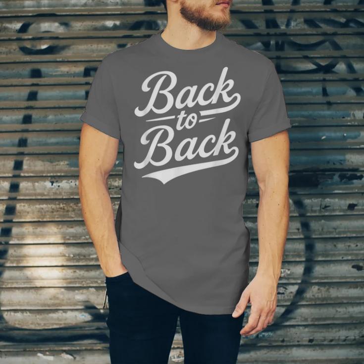 Back To Back For Boys Girls Men Women Baseball Unisex Jersey T-Shirt