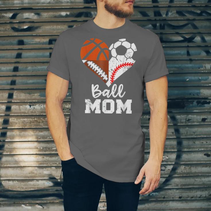 Ball Mom Heart Soccer Basketball Baseball Football Mom Unisex Jersey T-Shirt Ball Mom Heart Soccer Basketball Baseball Football Mom Unisex Jersey T-Shirt