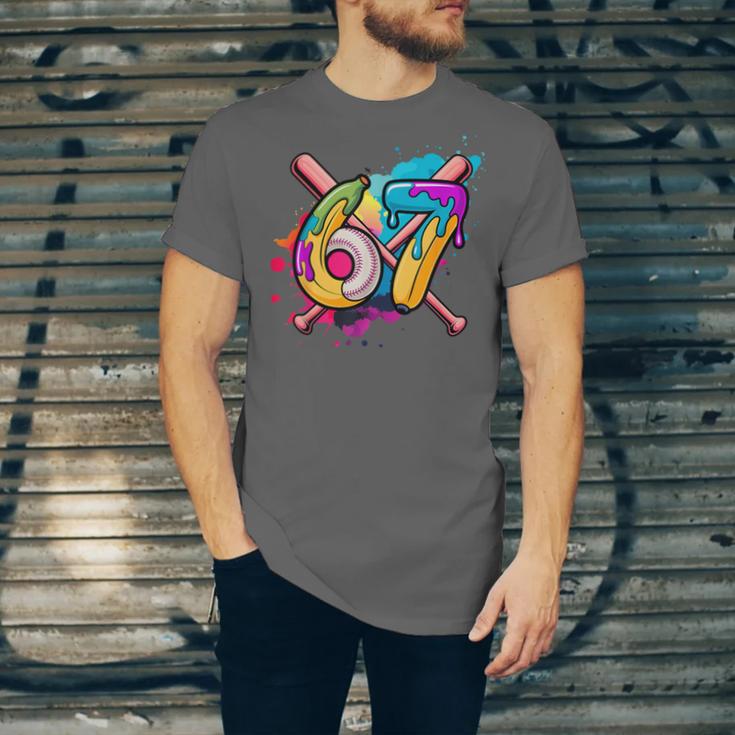 Banana Baseball 67 Ice Cream Drip Meme Unisex Jersey T-Shirt Banana Baseball 67 Ice Cream Drip Meme Unisex Jersey T-Shirt