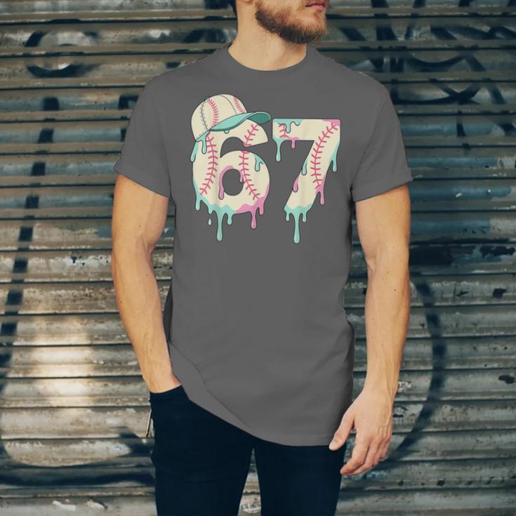 Baseball 67 Drip Six Seven Baseball Dripping Boys Kids Unisex Jersey T-Shirt