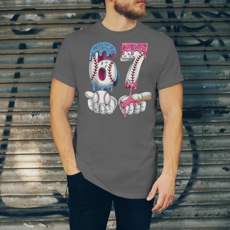 Baseball 67 Ice Cream Drip Six Seven Boys Girls Meme Unisex Jersey T-Shirt