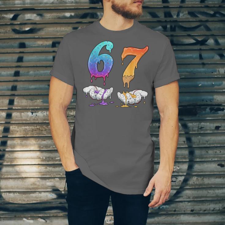Baseball 67 Ice Cream Drip Six Seven Boys Meme Unisex Jersey T-Shirt
