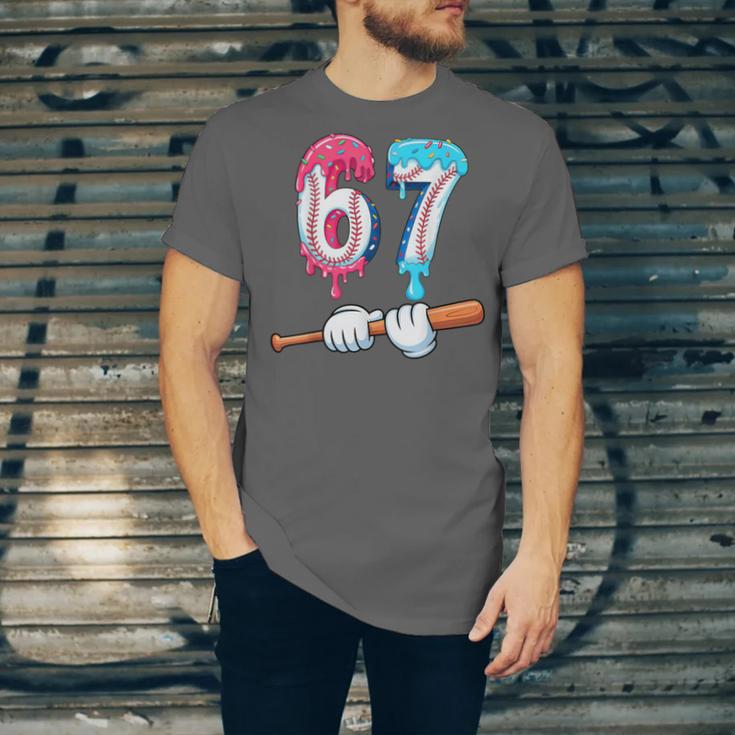 Baseball 67 Ice Cream Drip Six Seven Boys Unisex Jersey T-Shirt Baseball 67 Ice Cream Drip Six Seven Boys Unisex Jersey T-Shirt