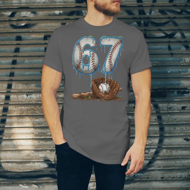 Baseball 67 Six Seven Meme 6-7 Drip Baseball Boys Men Unisex Jersey T-Shirt Baseball 67 Six Seven Meme 6-7 Drip Baseball Boys Men Unisex Jersey T-Shirt