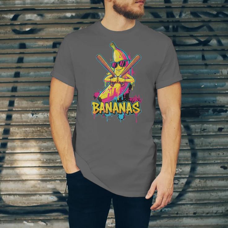 Baseball Banana Graffiti Urban For Kids Unisex Jersey T-Shirt