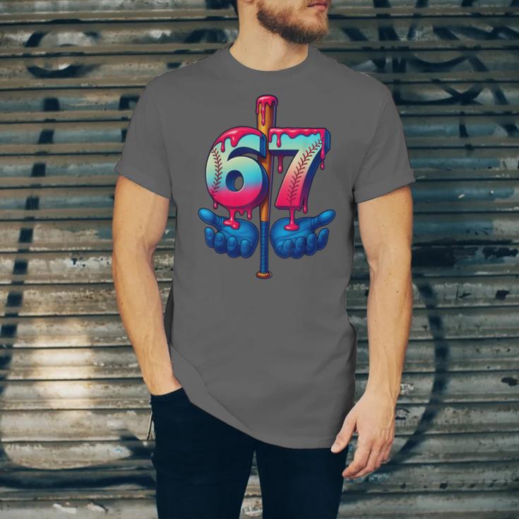 Baseball Bat Hands Drip 67 Six Seven Gen Alpha Slang Meme Unisex Jersey T-Shirt Baseball Bat Hands Drip 67 Six Seven Gen Alpha Slang Meme Unisex Jersey T-Shirt
