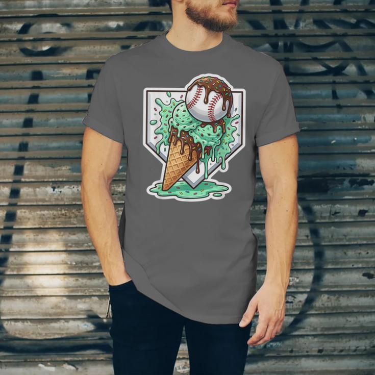 Baseball Boys Ice Cream Drip Baseball Boys Youth Mint Choco Unisex Jersey T-Shirt Baseball Boys Ice Cream Drip Baseball Boys Youth Mint Choco Unisex Jersey T-Shirt