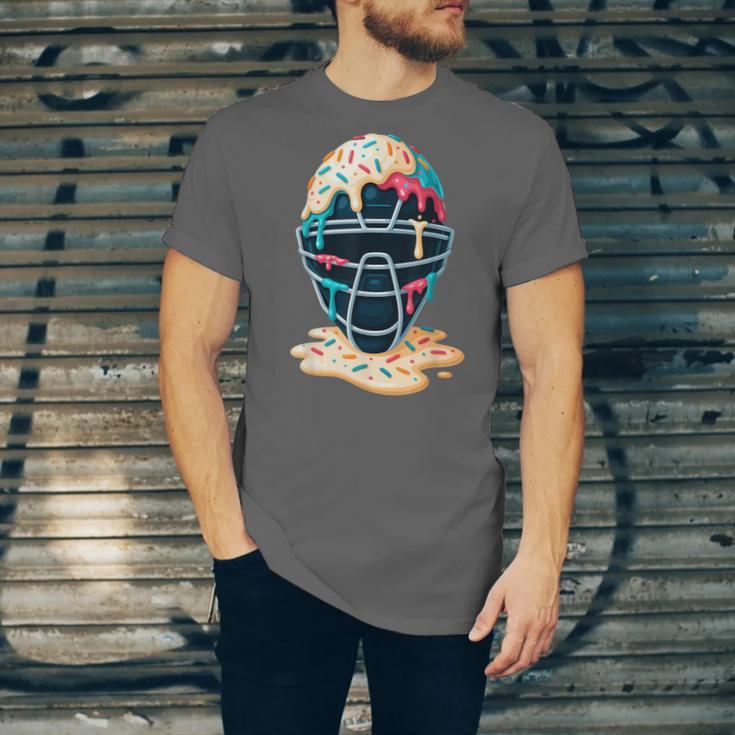 Baseball Catcher Mask Ice Cream Dripping Baseball Boy Youth Unisex Jersey T-Shirt Baseball Catcher Mask Ice Cream Dripping Baseball Boy Youth Unisex Jersey T-Shirt