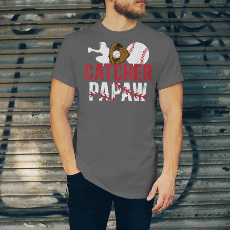 Baseball Catcher Papaw Proud Papaw Of A Baseball Catcher Unisex Jersey T-Shirt
