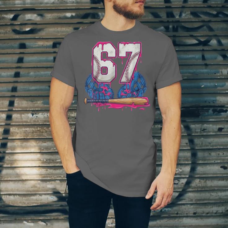 Baseball Drip 67 Meme Six Seven 6-7 Gen Alpha Slang Unisex Jersey T-Shirt
