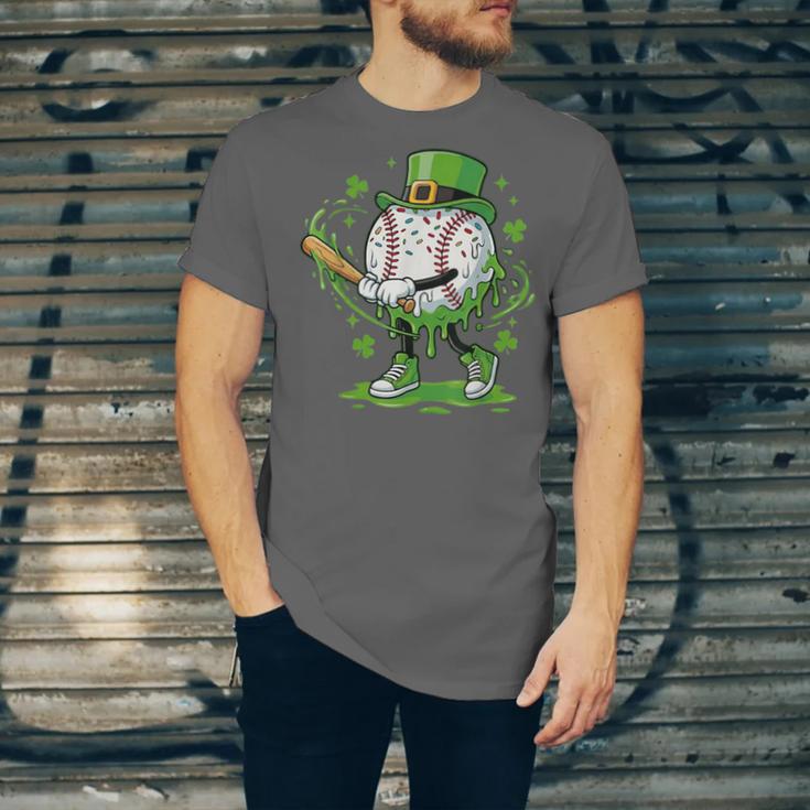 Baseball Drip For Boys Ice Cream Drip Youth St Patricks Day Unisex Jersey T-Shirt