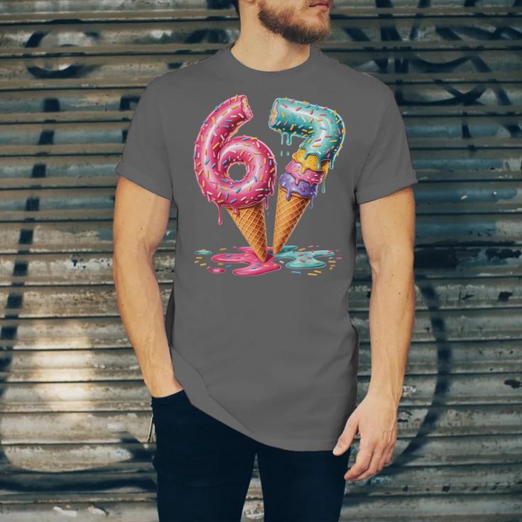 Baseball Drip Ice Cream 67 Unisex Jersey T-Shirt