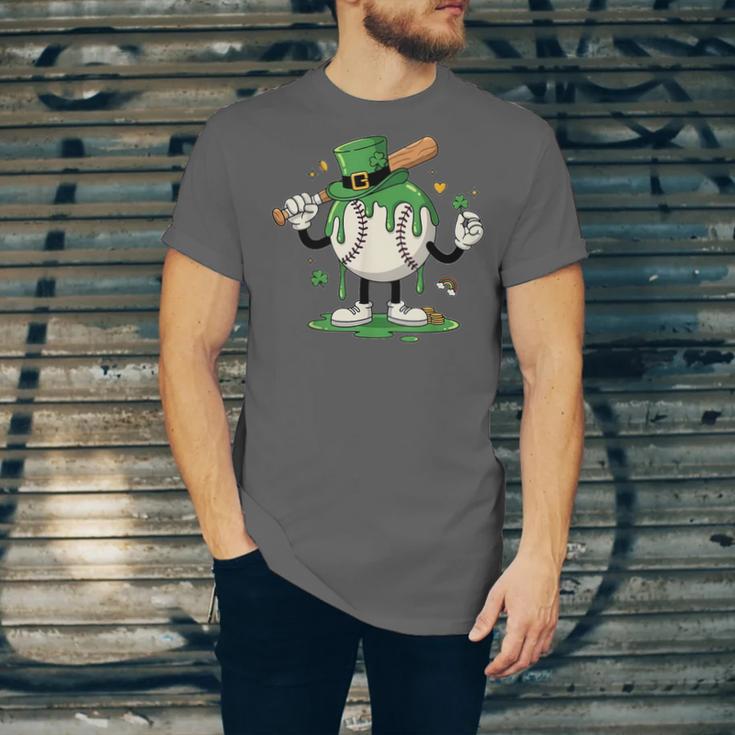Baseball Drip Ice Cream Boys Kids Shamrock St Patricks Day Unisex Jersey T-Shirt Baseball Drip Ice Cream Boys Kids Shamrock St Patricks Day Unisex Jersey T-Shirt