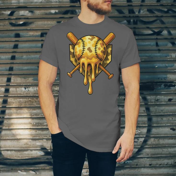 Baseball Drip Ice Cream Camo Cool Unisex Jersey T-Shirt