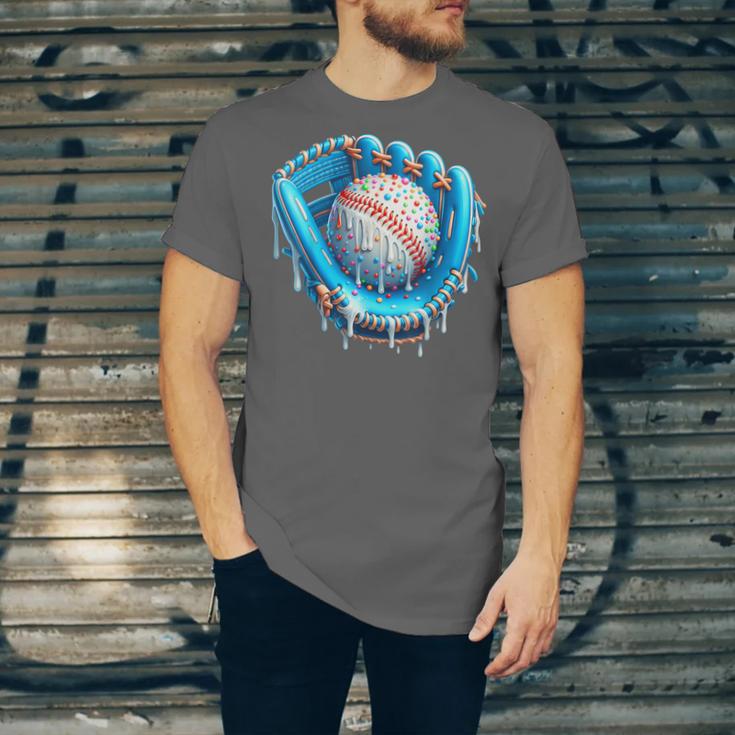 Baseball Drip Ice Cream Glove With Sprinkles Ball Boys Youth Unisex Jersey T-Shirt Baseball Drip Ice Cream Glove With Sprinkles Ball Boys Youth Unisex Jersey T-Shirt