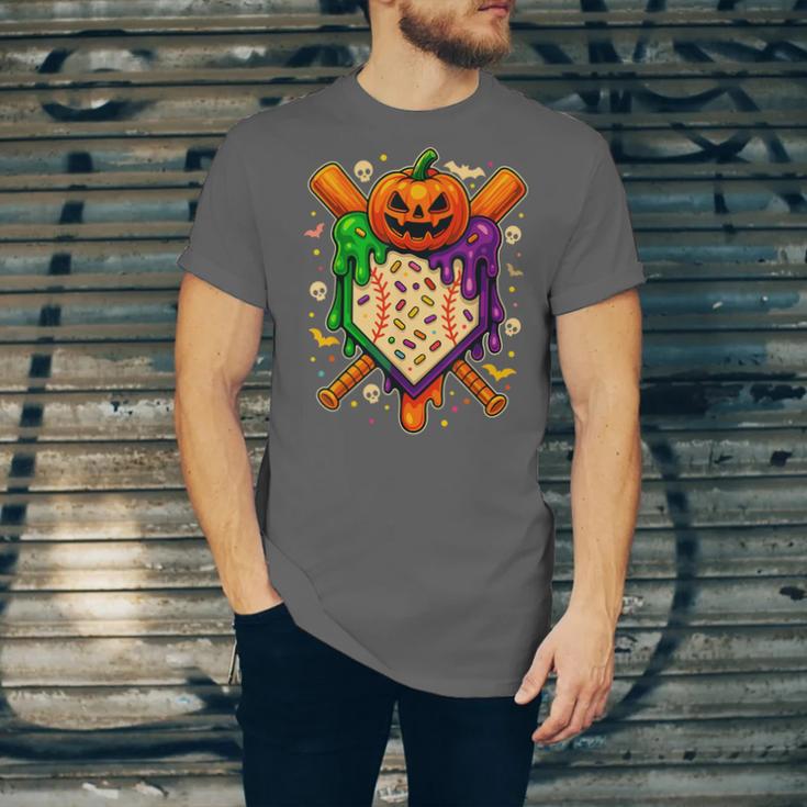 Baseball Drip Ice Cream Drip Halloween Baseball Lovers Unisex Jersey T-Shirt