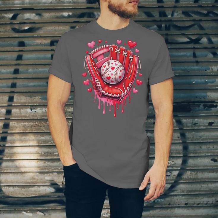Baseball Drip Ice Cream Sprinkles Valentines Day Baseball Unisex Jersey T-Shirt