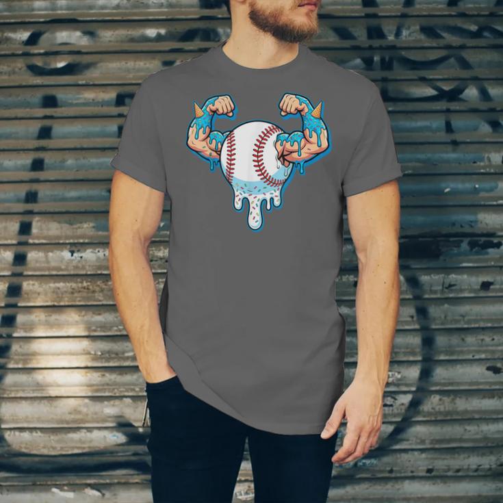 Baseball Drip Ice Cream Strong Character Unisex Jersey T-Shirt Baseball Drip Ice Cream Strong Character Unisex Jersey T-Shirt