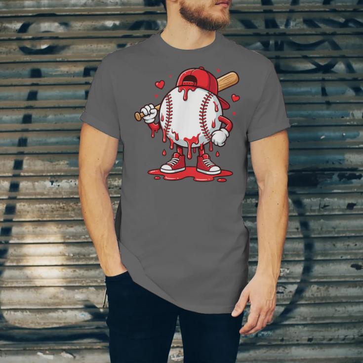 Baseball Drip Icecream Men Boy Valentine Unisex Jersey T-Shirt