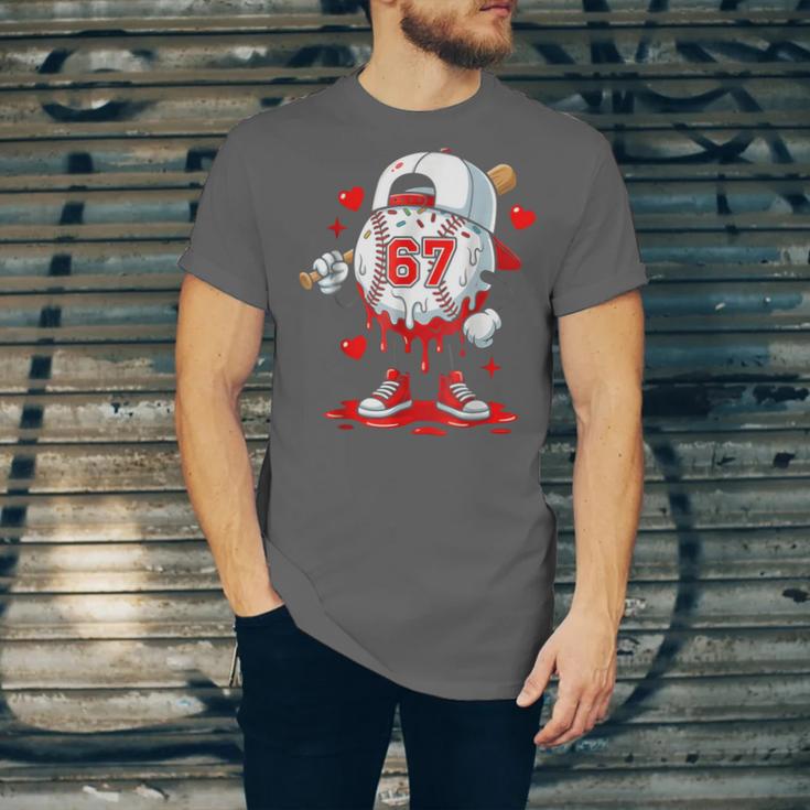 Baseball Drip Icecream Valentine 67 Meme Tees Men Youth Boys Unisex Jersey T-Shirt Baseball Drip Icecream Valentine 67 Meme Tees Men Youth Boys Unisex Jersey T-Shirt