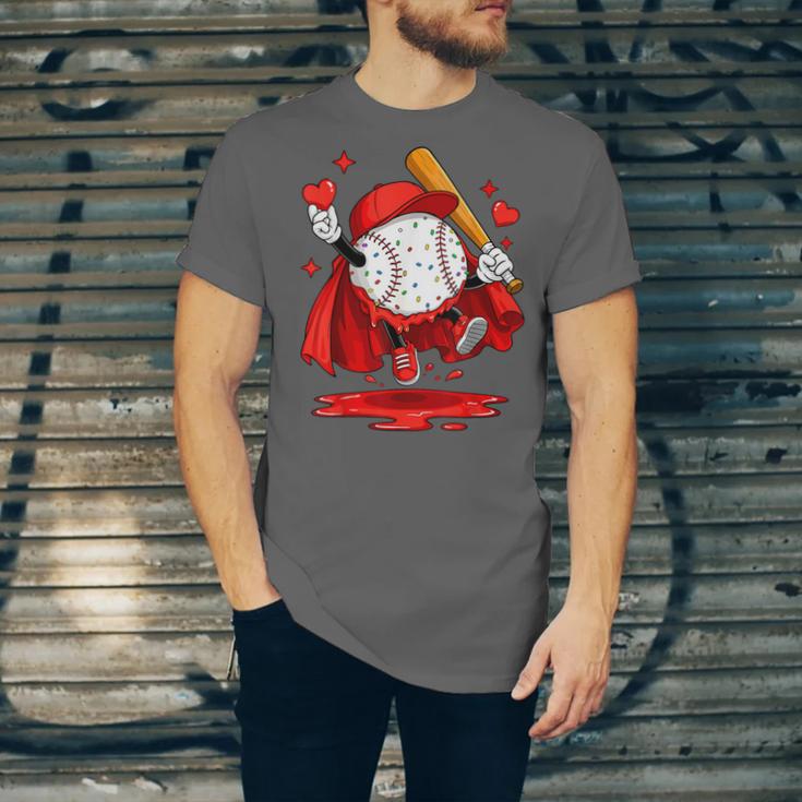 Baseball Drip Icecream Youth Boy Valentine Unisex Jersey T-Shirt