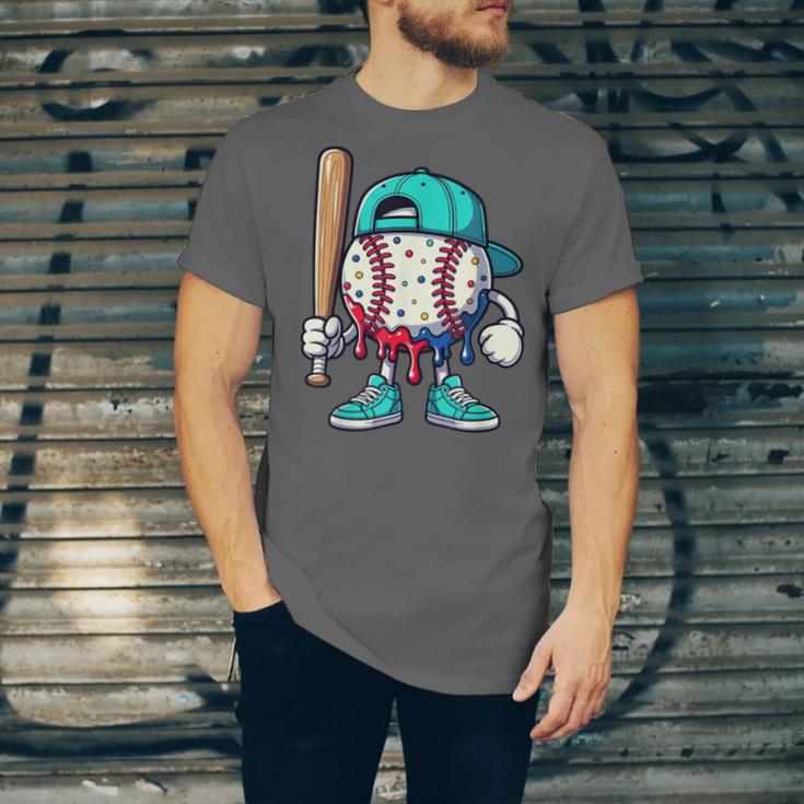 Baseball Drippy Style Apparel For Boys Youth Drip Baseball Unisex Jersey T-Shirt Baseball Drippy Style Apparel For Boys Youth Drip Baseball Unisex Jersey T-Shirt