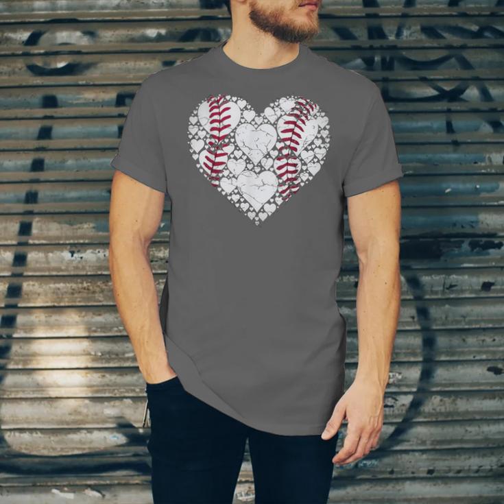 Baseball Heart Love Game Sports Fan Game Day Unisex Jersey T-Shirt