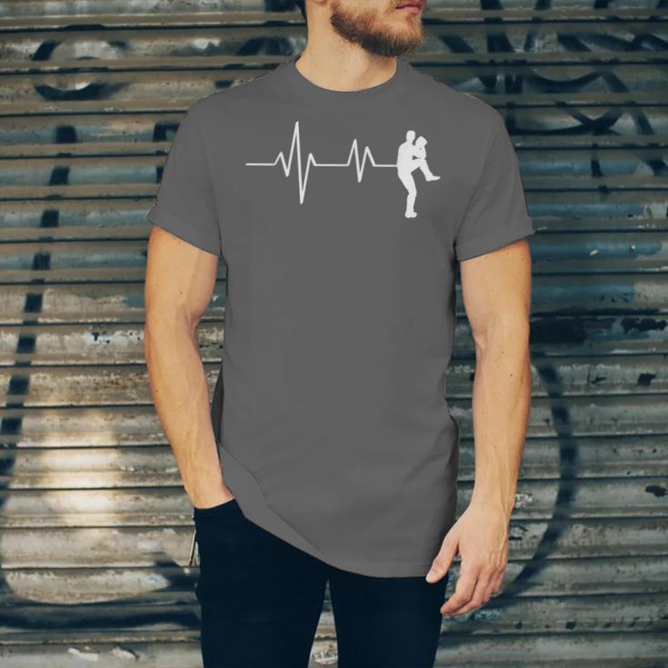 Baseball Heartbeat Pitcher Position Simple Line Art Unisex Jersey T-Shirt Baseball Heartbeat Pitcher Position Simple Line Art Unisex Jersey T-Shirt