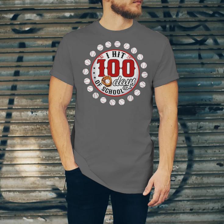 Baseball I Hit 100 Days Of School Baseball Player Kids Boys Unisex Jersey T-Shirt Baseball I Hit 100 Days Of School Baseball Player Kids Boys Unisex Jersey T-Shirt