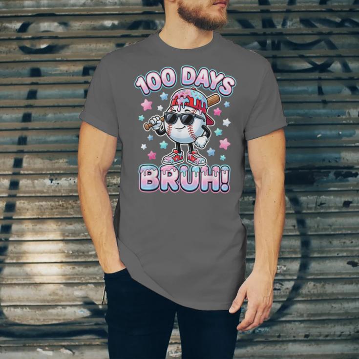 Baseball Ice Cram Drip 100 Days Of School 100th Boys Youth Unisex Jersey T-Shirt