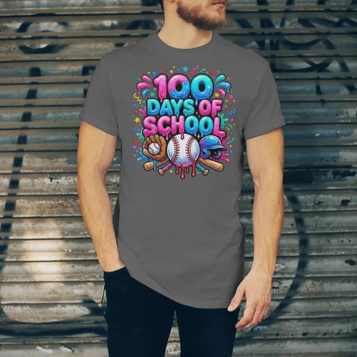 Baseball Ice Cream Drip 100 Days Of School Student Teacher Unisex Jersey T-Shirt Baseball Ice Cream Drip 100 Days Of School Student Teacher Unisex Jersey T-Shirt