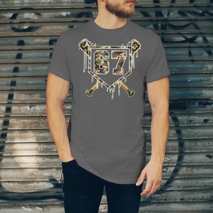 Baseball Ice Cream Drip 67 Camo Six Seven Meme Unisex Jersey T-Shirt