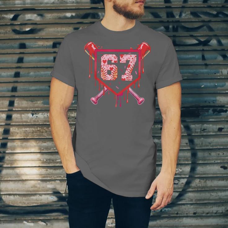 Baseball Ice Cream Drip Number 67 Meme Valentine Couple Love Unisex Jersey T-Shirt Baseball Ice Cream Drip Number 67 Meme Valentine Couple Love Unisex Jersey T-Shirt