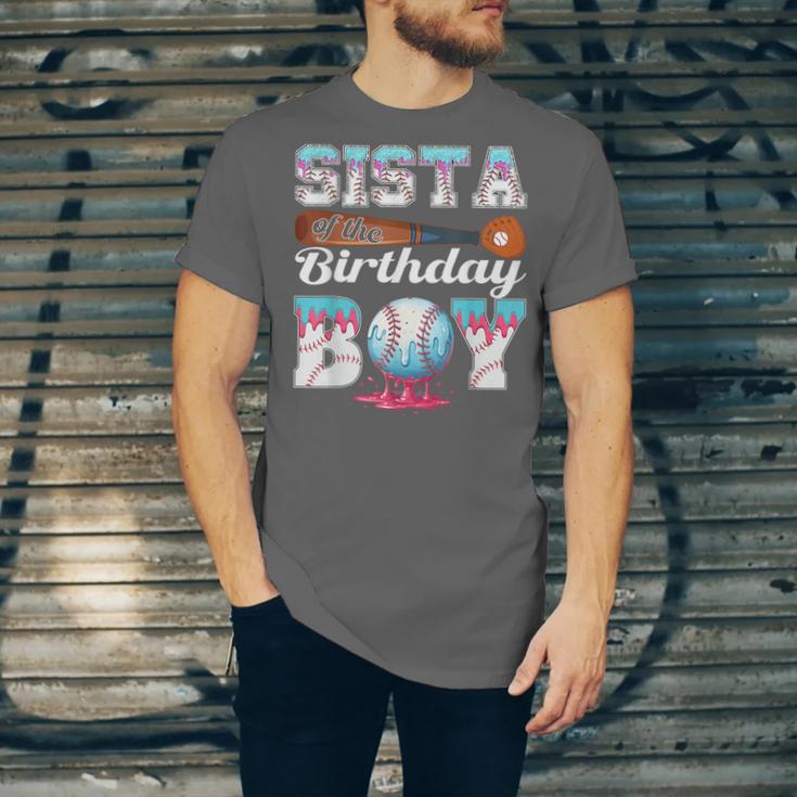 Baseball Ice Cream Drip Sista Of The Birthday Boy Unisex Jersey T-Shirt Baseball Ice Cream Drip Sista Of The Birthday Boy Unisex Jersey T-Shirt
