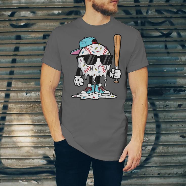 Baseball Ice Cream Drip Sports Boys Kids Youth Men Unisex Jersey T-Shirt Baseball Ice Cream Drip Sports Boys Kids Youth Men Unisex Jersey T-Shirt