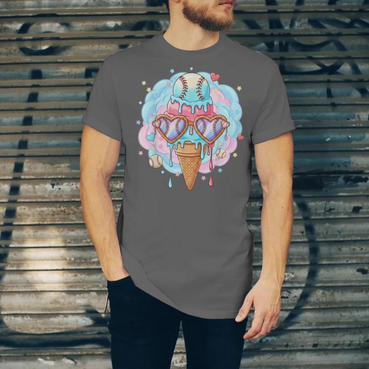 Baseball Ice Cream Heart Sunglasses Youth Boys Valentine Unisex Jersey T-Shirt Baseball Ice Cream Heart Sunglasses Youth Boys Valentine Unisex Jersey T-Shirt