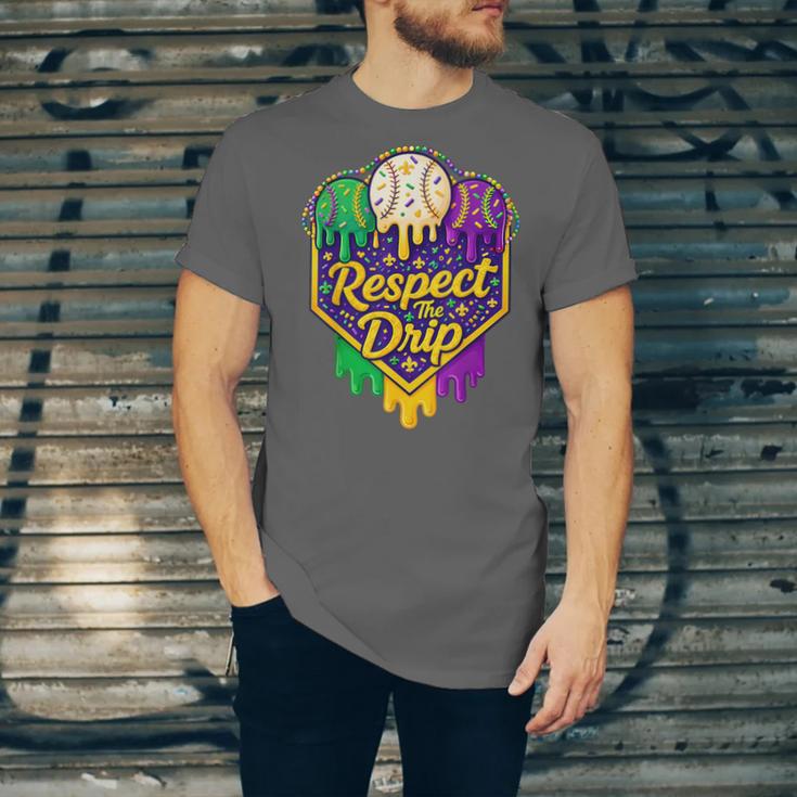 Baseball Ice Cream Respect The Drip Mardi Gras Carnival Boys Unisex Jersey T-Shirt Baseball Ice Cream Respect The Drip Mardi Gras Carnival Boys Unisex Jersey T-Shirt
