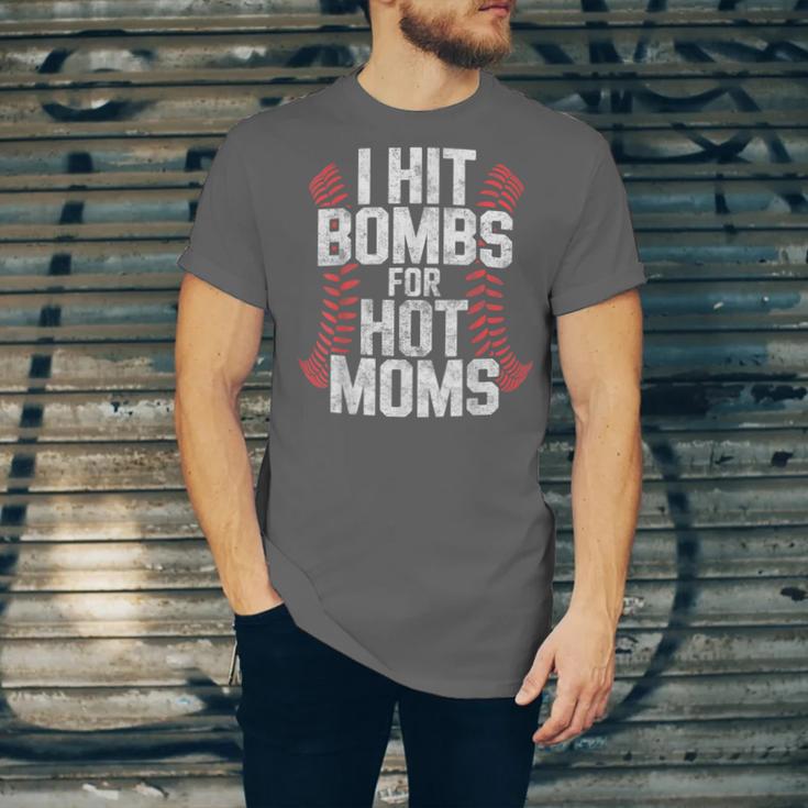 Baseball Joke Tee I Hit Bombs For Hot Moms Player Pitcher Unisex Jersey T-Shirt Baseball Joke Tee I Hit Bombs For Hot Moms Player Pitcher Unisex Jersey T-Shirt