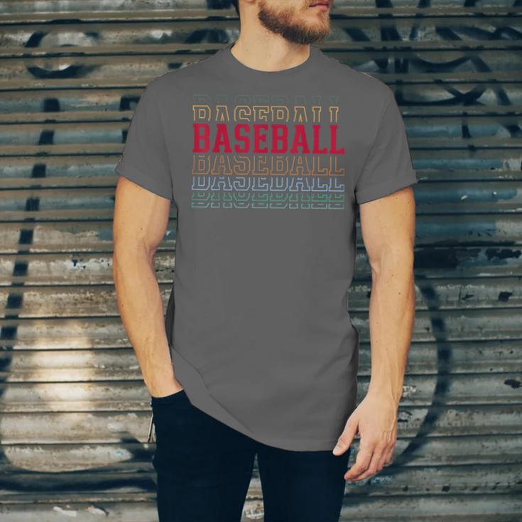 Baseball Layered Text Team Player Coach Youth Unisex Jersey T-Shirt