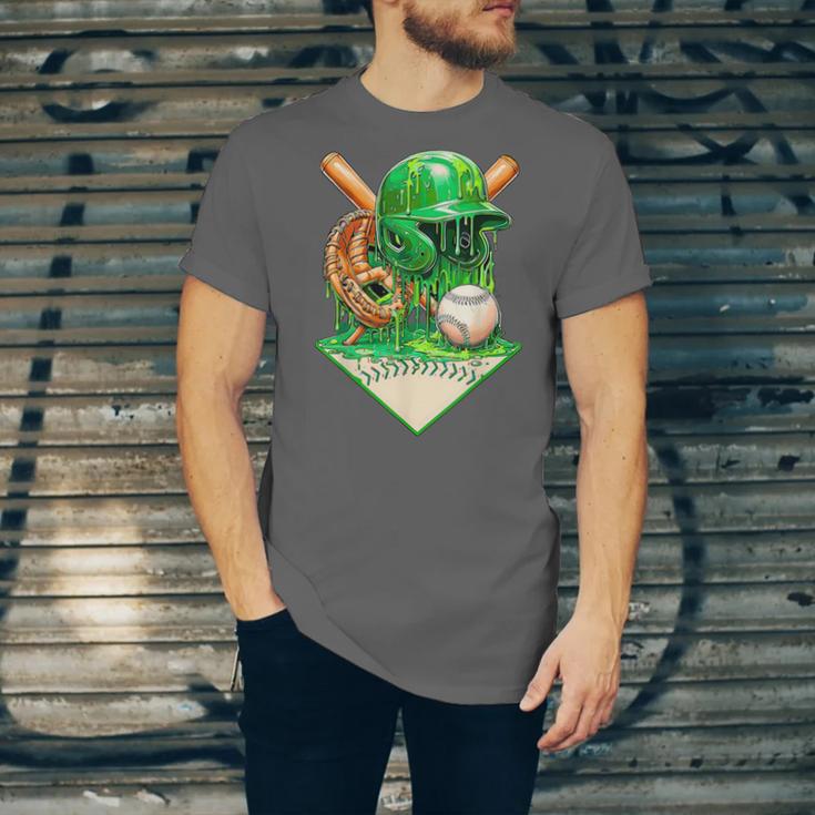 Baseball Life Style Ice Cream Drip Green Unisex Jersey T-Shirt