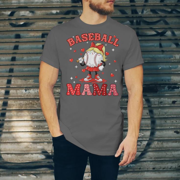 Baseball Mama Sports Mom Baseball Valentine Drip Girls Women Unisex Jersey T-Shirt