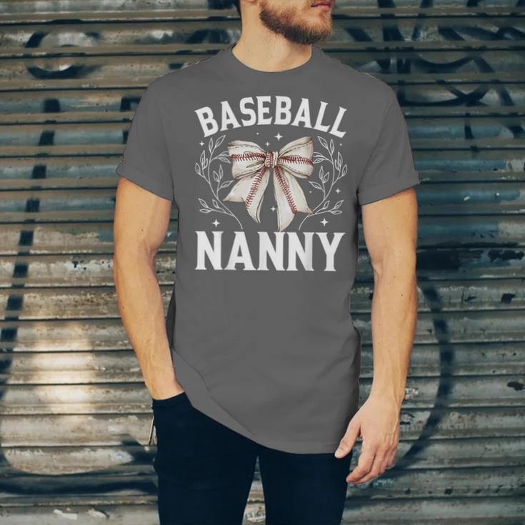 Baseball Nanny Baseball Coquette Bow Unisex Jersey T-Shirt
