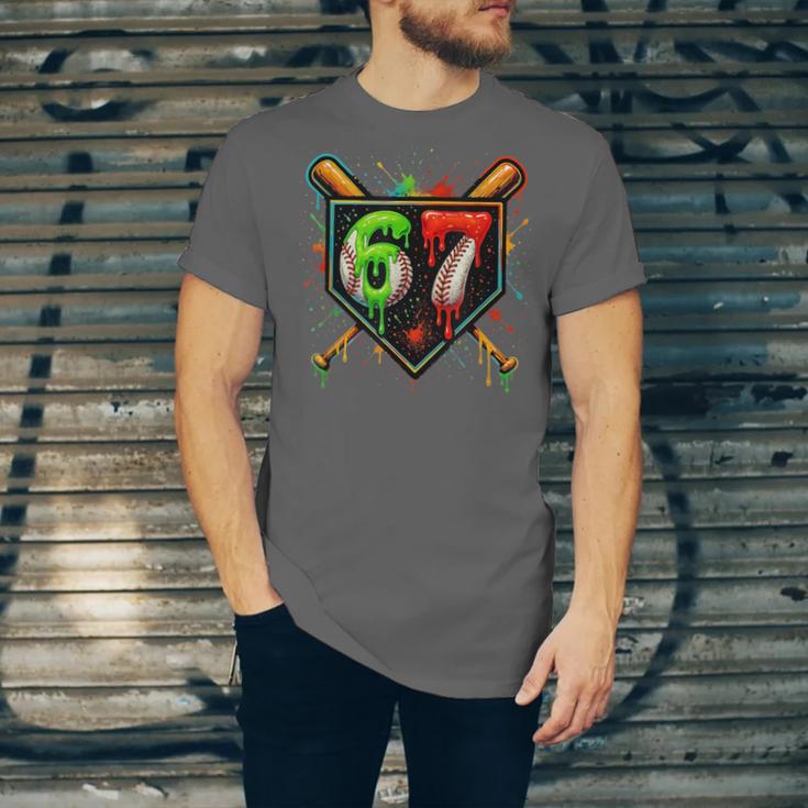 Baseball Six Seven 67 Meme Ice Cream Drip Xmas Women Men Unisex Jersey T-Shirt Baseball Six Seven 67 Meme Ice Cream Drip Xmas Women Men Unisex Jersey T-Shirt