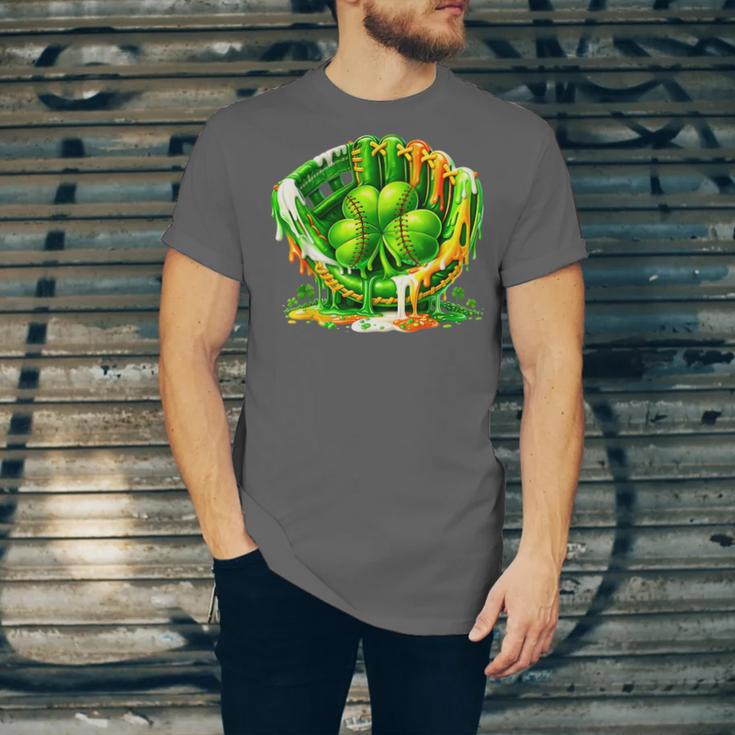 Baseball St Patricks Day Carnival Party Ice Cream Drip Boys Unisex Jersey T-Shirt